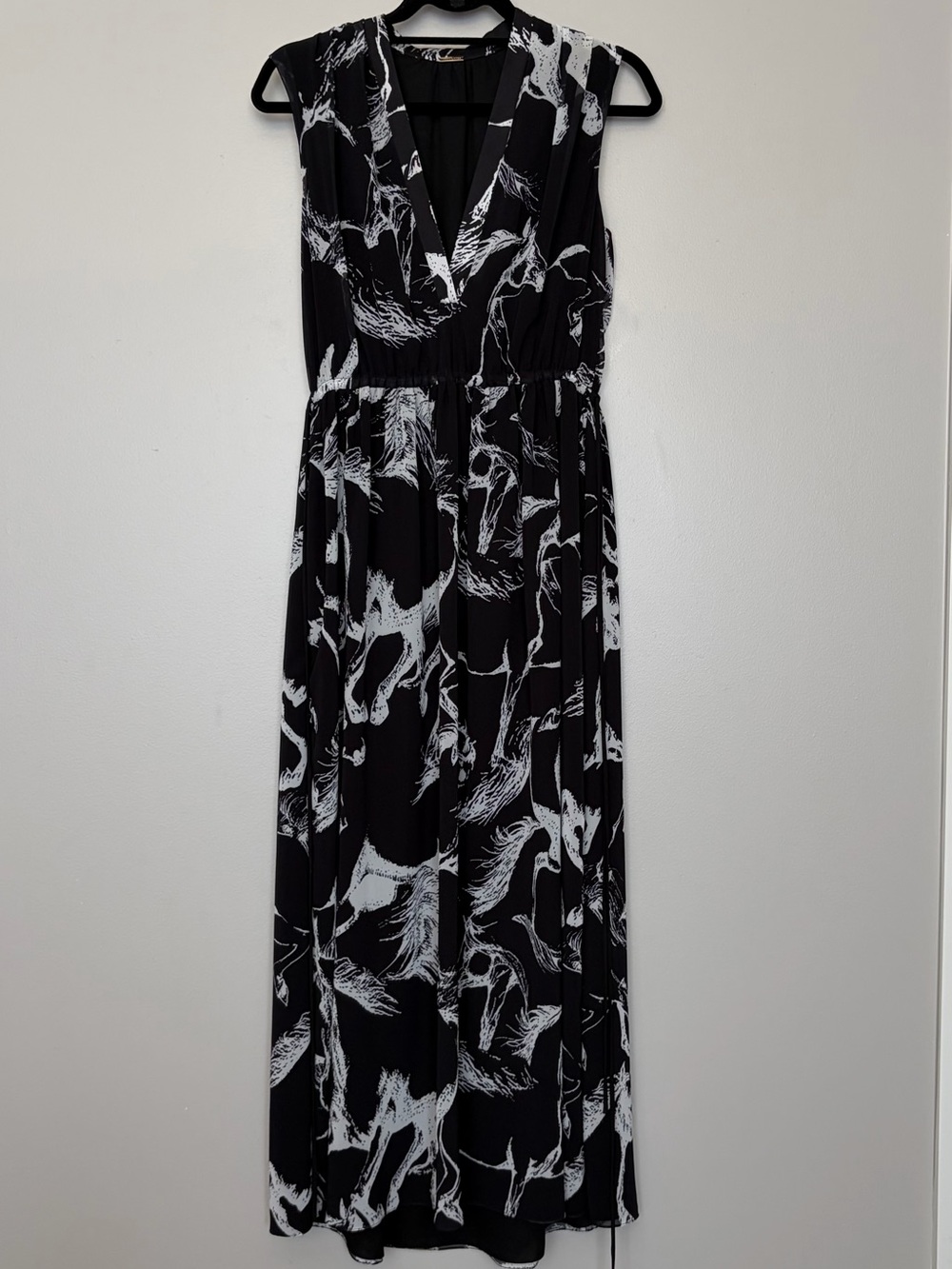 Adam Lippes Black Printed Maxi Dress
